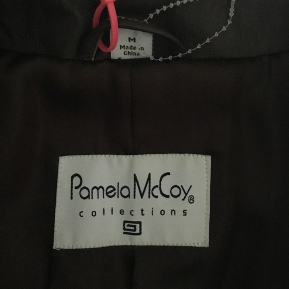 Gorgeous Pamela McCoy Studded Leather Jacket (new-never-worn-new) Size Medium - Picture 10 of 13